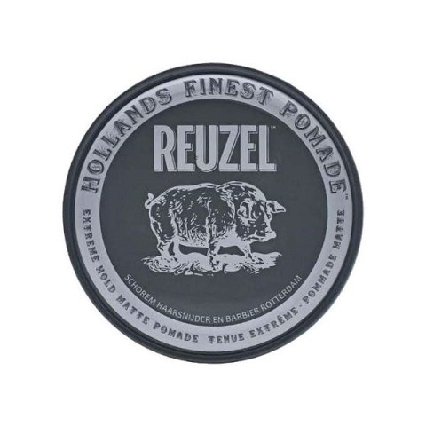 Reuzel Hollands Finest Pomade mocno utrwalająca pomada na bazie wody Black 113g (P1)