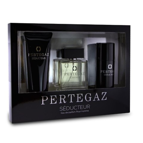 Saphir Pertegaz Seducteur Pour Homme zestaw woda perfumowana spray 100ml + żel pod prysznic 230ml + dezodorant 150ml (P1)