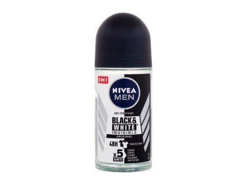 Nivea Men Invisible For Black White Original Deo Roll-On Antyperspirant 50 ml (M) (P2)