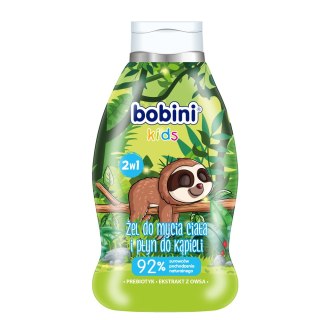 Bobini Płyn do kąpieli i mycia ciała 2w1 Leniwiec 660ml (P1)