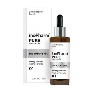 InoPharm Pure Elements 9% AHA+BHA Peeling peeling do twarzy z hydroksykwasami 9% AHA i BHA 30ml (P1)