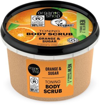 Organic Shop Toning Body Scrub tonizujący peeling do ciała Orange Sugar 250ml (P1)