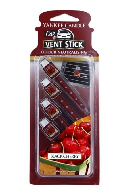 Yankee Candle Vent Stick Black Cherry Zapach samochodowy 4 szt (U) (P2)