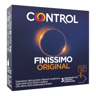 Control Finissimo Original bardzo cienkie prezerwatywy z naturalnego lateksu 3szt. (P1)