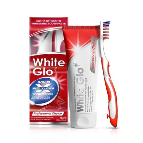 White Glo Professional Choice wybielająca pasta do zębów 100ml + szczoteczka (P1)