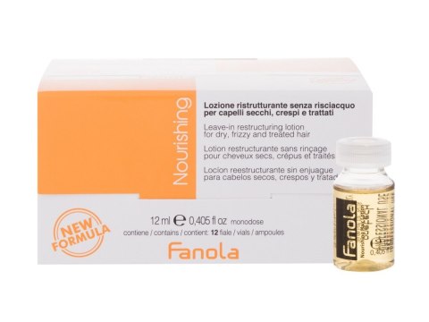 Fanola Nourishing Leave-In Lotion Serum do włosów Włosy łamliwe 12 ml (W) (P2)