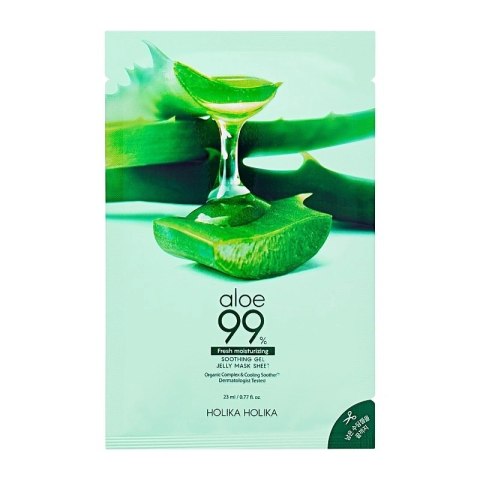 HOLIKA HOLIKA Aloe 99% Soothing Gel Jelly Mask Sheet nawilżająca maska w płachcie 23ml (P1)