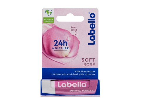 Labello Soft Rose 24h Moisture Lip Balm Balsam do ust 4,8 g (W) (P2)