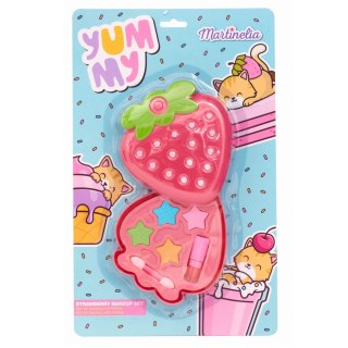 Martinelia Yummy Strawberry zestaw paleta cieni do powiek + mini szminka + aplikator (P1)