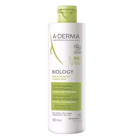 A-Derma Biology Hydra-Cleansing Dermatological Make-up Remover Lotion mleczko oczyszczające 400ml (P1)