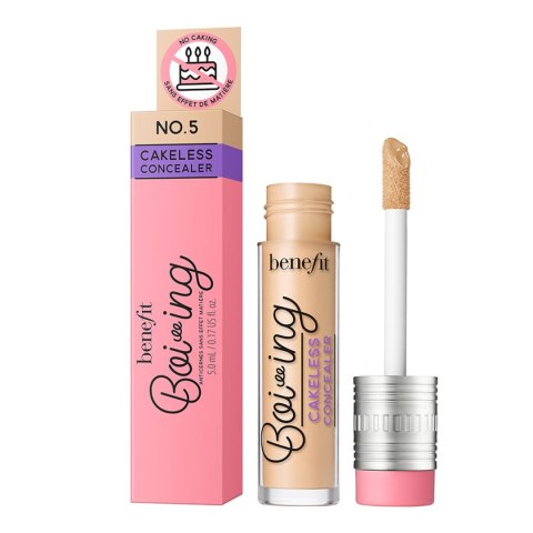 Benefit Boi-Ing Cakeless Concealer mocno kryjący korektor w płynie 05 Light Warm 5ml (P1)