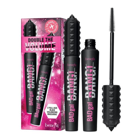 Benefit Double The Volume Travel Set zestaw pogrubiający tusz do rzęs Black 2x8.5g (P1)