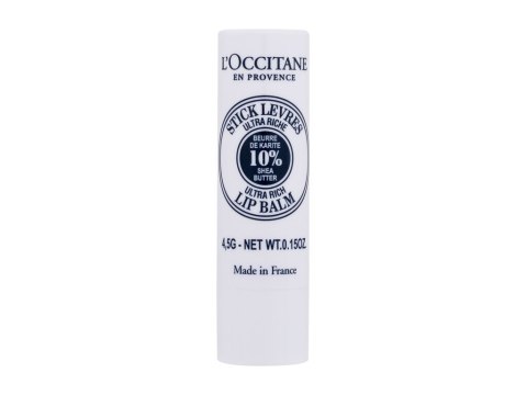 L'Occitane Shea Butter Ultra Rich Lip Balm Stick Balsam do ust 4,5 g (W) (P2)