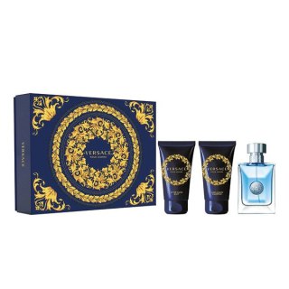 Versace Pour Homme zestaw woda toaletowa 50ml + balsam po goleniu 50ml + żel pod prysznic 50ml (P1)