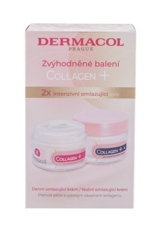 Dermacol Collagen+ SPF10 Krem do twarzy na dzień 50ml Krem na dzień Collagen+ Rejuvenating SPF10 50ml + Krem na noc Collagen+ Re