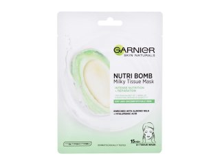 Garnier Skin Naturals Nutri Bomb Almond Milk + Hyaluronic Acid Maseczka do twarzy Wysuszona cera 1 szt (W) (P2)