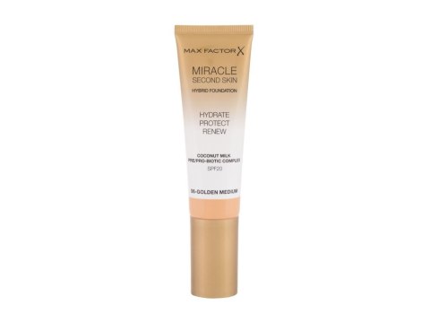 Max Factor 06 Golden Medium Miracle Second Skin SPF20 Podkład kremowa 30 ml (W) (P2)