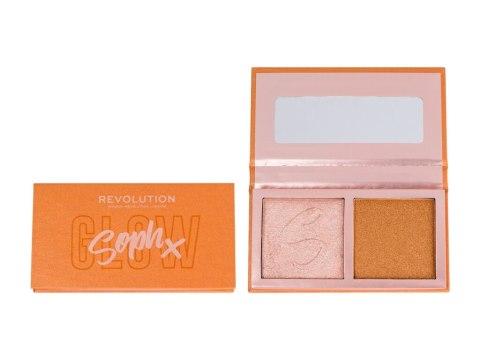 Makeup Revolution London Honey Glaze Soph x Face Highlighter Duo Rozświetlacz pudrowa 9 g (W) (P2)