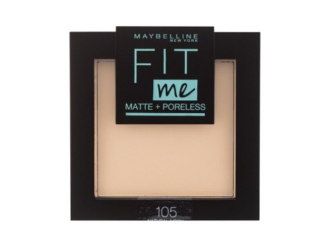 Maybelline 105 Natural Ivory Fit Me! Matte + Poreless Puder 9 g (W) (P2)