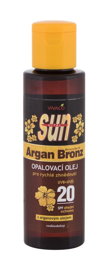 Vivaco Argan Bronz Suntan Oil Sun SPF20 Preparat do opalania ciała 100ml (U) (P2)