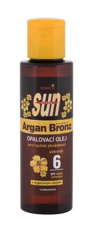 Vivaco Argan Bronz Suntan Oil Sun SPF6 Preparat do opalania ciała 100ml (U) (P2)