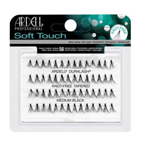 Ardell Soft Touch Knot-Free kępki rzęs Medium Black 56szt. (P1)