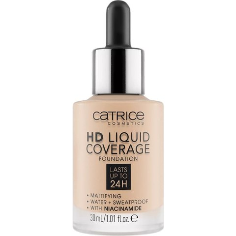 Catrice HD Liquid Coverage Foundation 24H matujący podkład do twarzy 010 Light Beige 30ml (P1)