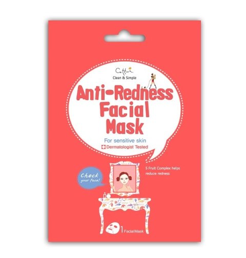 Cettua Anti-Redness Facial Mask maska niwelująca zaczerwienienia (P1)