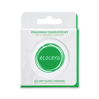 Ecocera Rice Pressed Powder prasowany puder ryżowy dla cery tłustej i mieszanej 10g (P1)