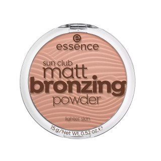 Essence Sun Club Matt Bronzing Powder puder matujący brązujący 01 Natural 15g (P1)