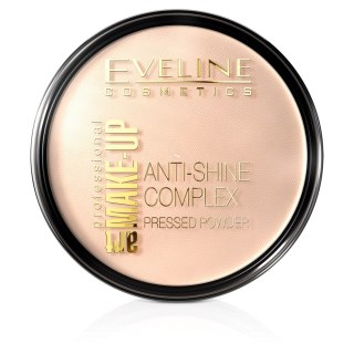 Eveline Cosmetics Art Make-Up Anti-Shine Complex Pressed Powder matujący puder mineralny z jedwabiem 32 Natural 14g (P1)