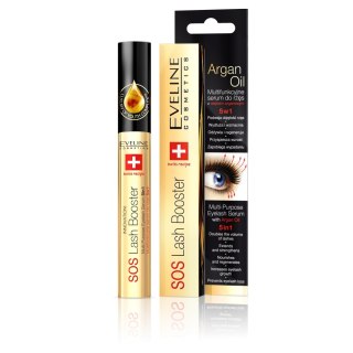 Eveline Cosmetics Sos Lash Booster multifunkcyjne serum do rzęs z olejkiem arganowym 10ml (P1)