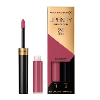 Max Factor Lipfinity Lip Colour dwufazowa pomadka w płynie o długotrwałym efekcie 55 Sweet (P1)