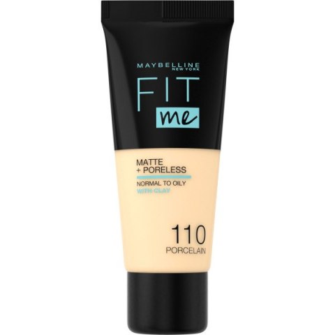 Maybelline Fit Me Matte Poreless Foundation matujący podkład do twarzy 110 Porcelain 30ml (P1)