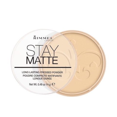 Rimmel Stay Matte Powder puder prasowany 001 Transparent 14g (P1)