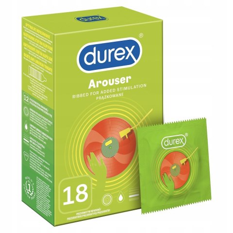 Durex Durex prezerwatywy Arouser 18 szt prążkowane (P1)