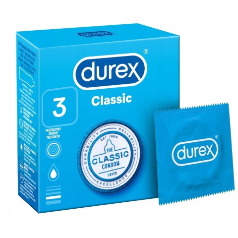 Durex Durex prezerwatywy Classic klasyczne 3 szt (P1)