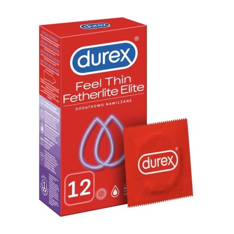 Durex Durex prezerwatywy Fetherlite Elite 12 szt ultracienkie (P1)