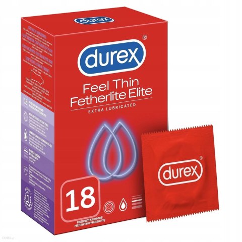 Durex Durex prezerwatywy Fetherlite Elite 18 szt ultracienkie (P1)