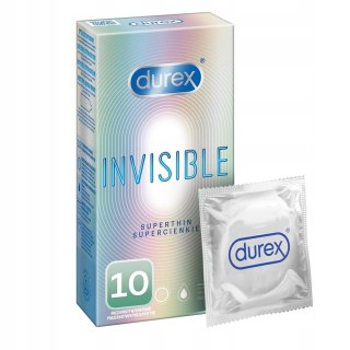 Durex Durex prezerwatywy Invisible dla większej bliskości 10 szt cienkie (P1)