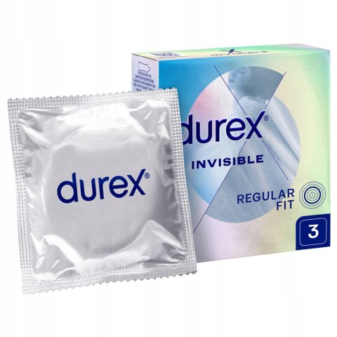 Durex Durex prezerwatywy Invisible dla większej bliskości 3 szt cienkie (P1)