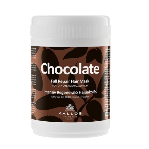 Kallos Chocolate Full Repair Hair Mask intensywnie regenerująca maska do włosów suchych i zniszczonych 1000ml (P1)