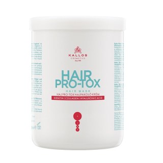 Kallos Hair Pro-Tox Hair Mask maska do włosów z keratyną kolagenem i kwasem hialuronowym 1000ml (P1)