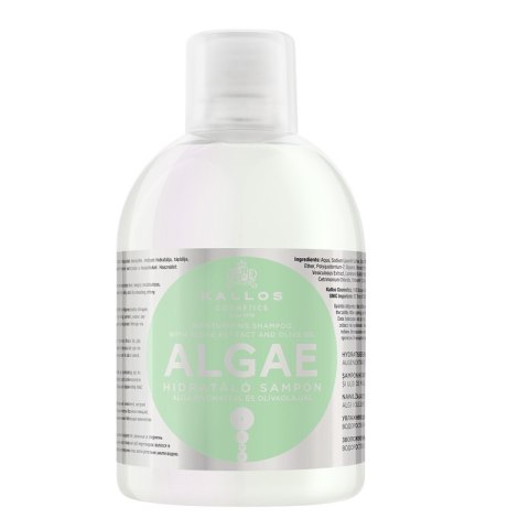 Kallos KJMN Algae Moisturizing Shampoo nawilżający szampon do włosów z ekstraktem z alg i oliwą z oliwek 1000ml (P1)