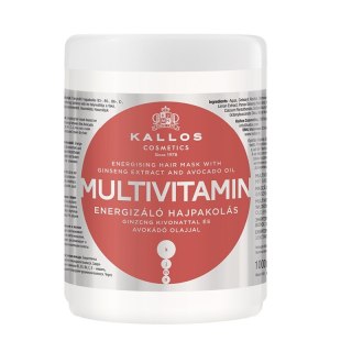 Kallos KJMN Multivitamin Energising Hair Mask energetyzująca maska do włosów z ekstraktem z żeń-szenia i olejem awokado 1000ml (