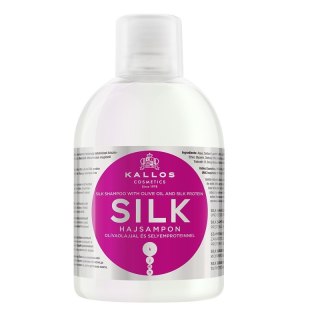 Kallos KJMN Silk Shampoo szampon do włosów z oliwą z oliwek i proteinami jedwabiu 1000ml (P1)