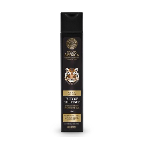 Natura Siberica Men Fury Of The Tiger energetyzujący szampon do ciała i włosów dla mężczyzn 250ml (P1)