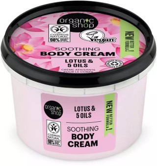 Organic Shop Soothing Body Cream kojący krem do ciała Lotus 5 Oils 250ml (P1)