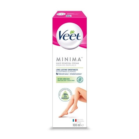 Veet Minima krem do depilacji ciała skóra sucha 100ml (P1)