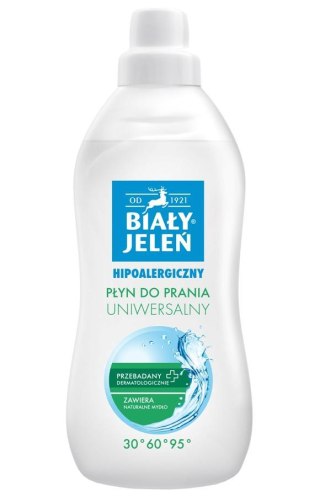 Biały Jeleń Hipoalergiczny płyn do prania tkanin białych i kolorowych 1000ml (P1)